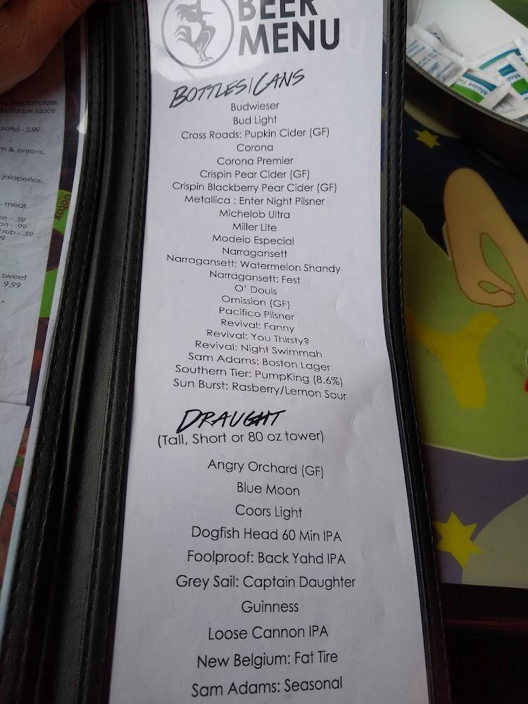 Boneheads Wing Bar Menu image 3